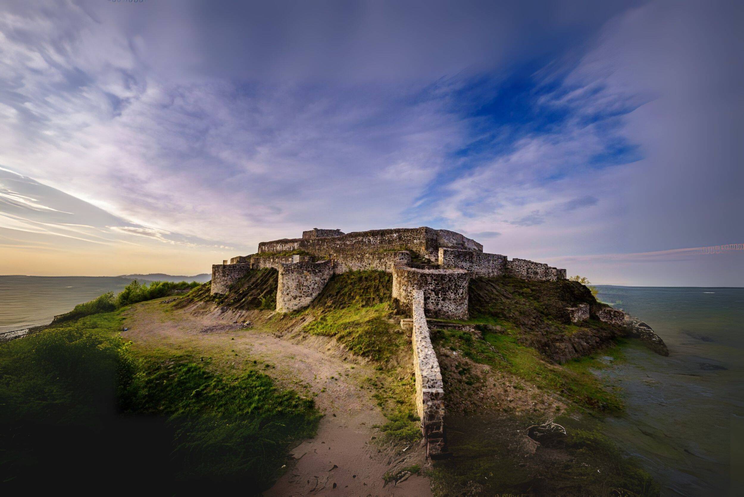 Die Ruine auf dem Schlossberg bei Waldeck.