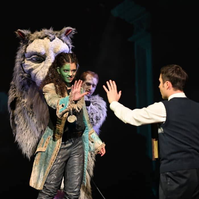 A scene from the never-ending story performed at the Luisenburg Festival.